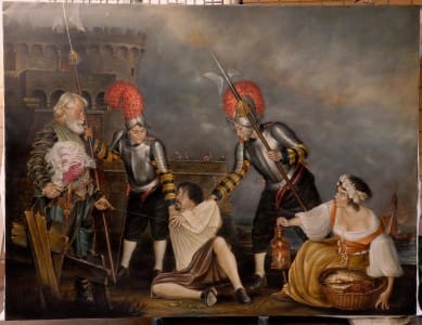 arresto caravaggio 235x175 opera originale