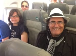 Una foto scattata sul volo e pubblicata da Repubblica.it