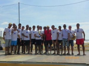 Foto della scorsa edizione con il Mister della Nazionale di Beach Soccer