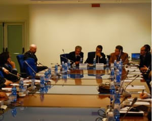 Una fase dell'incontro