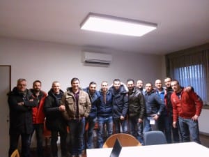 I responsabili dei centri di revisione che hanno partecipato al terzo corso