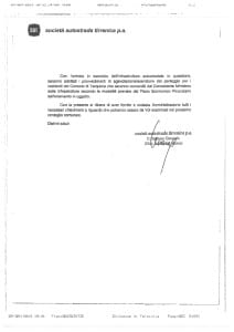 La lettera inviata da SAT (2/2)