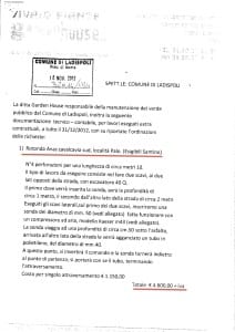 Una parte dei lavori commissionati da Esigibili Santino