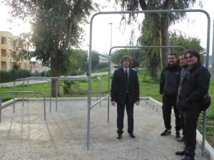 Le strutture installate presso il Parco di Via dei Tulipani