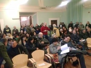 La sala Conferenze dell'Archivio storico di Bracciano gremita