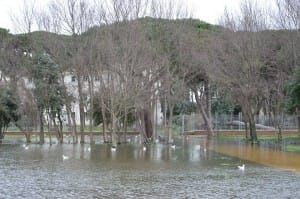 villa Guglielmi dopo l'alluvione