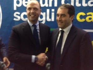 Angelino Alfano a sostegno di Massimiliano Grassi