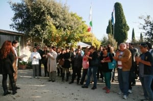 Un momento della visita alla Cittadella
