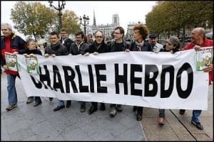 chiarlie hebdo striscione