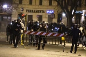 Calcio: tafferugli dopo derby Roma-Lazio