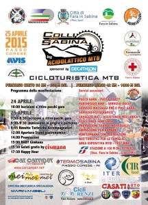 Locandina 2015 Cicloturistica Colli della Sabina