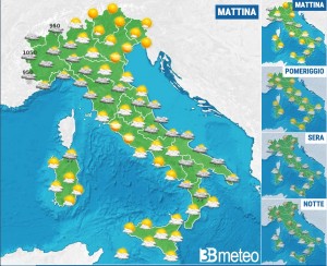 Previsioni per oggi 19 aprile 2015