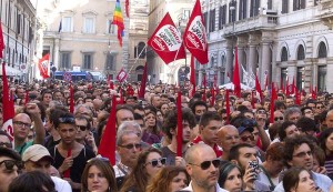 SIT IN SEL A ROMA