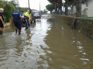 Volontari AEOPC impegnati per il maltempo