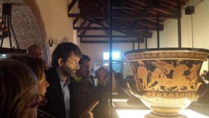 Il cratere di Eufronio torna a Cerveteri, Franceschini alla mostra