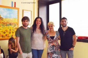 Gli Actual con l'assessora Francesca Di Girolamo e la presidente dell'ass.ne Tamà Alessandra Fattoruso