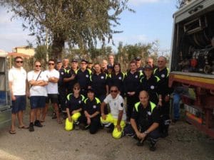 I volontari del gruppo comunale della Protezione Civile di Tarquinia