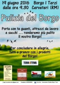 Pulizia del Borgo I Terzi 2016
