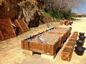 L'area attrezzata per i laboratori