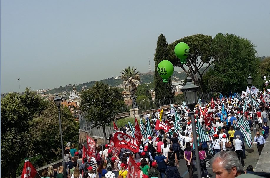 manifestazion cgil cisl uil