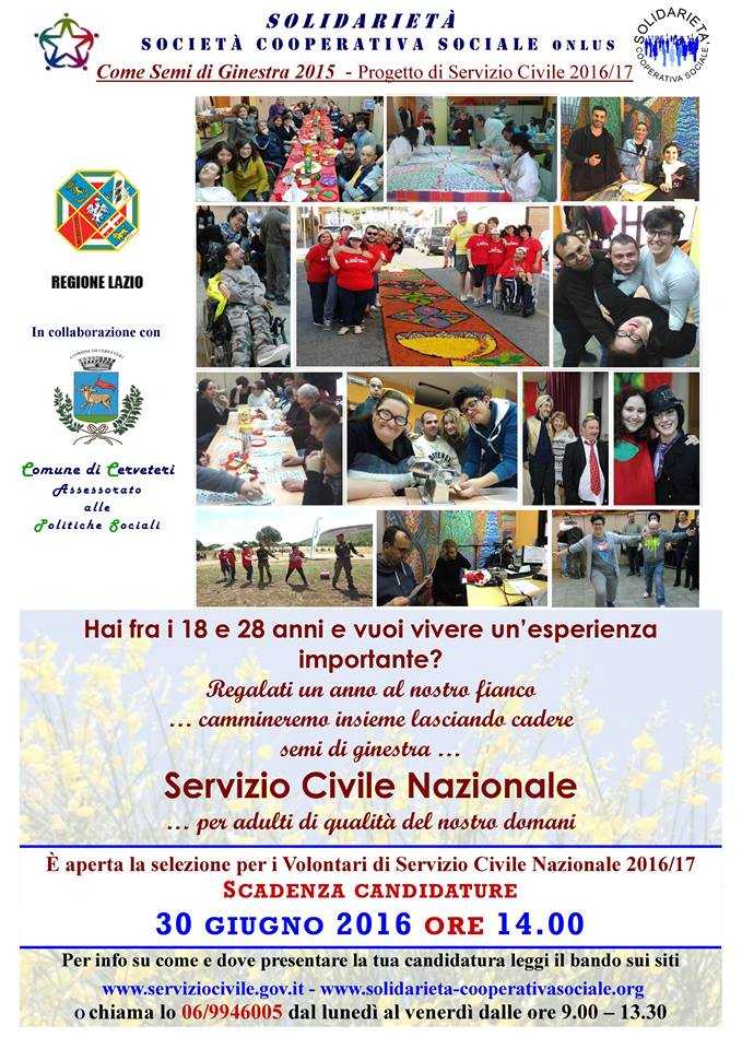 locandina servizio civile