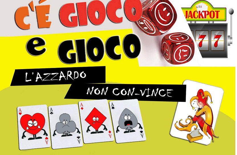 Locandina Gioco d’azzardo con testo e patrocinio 1