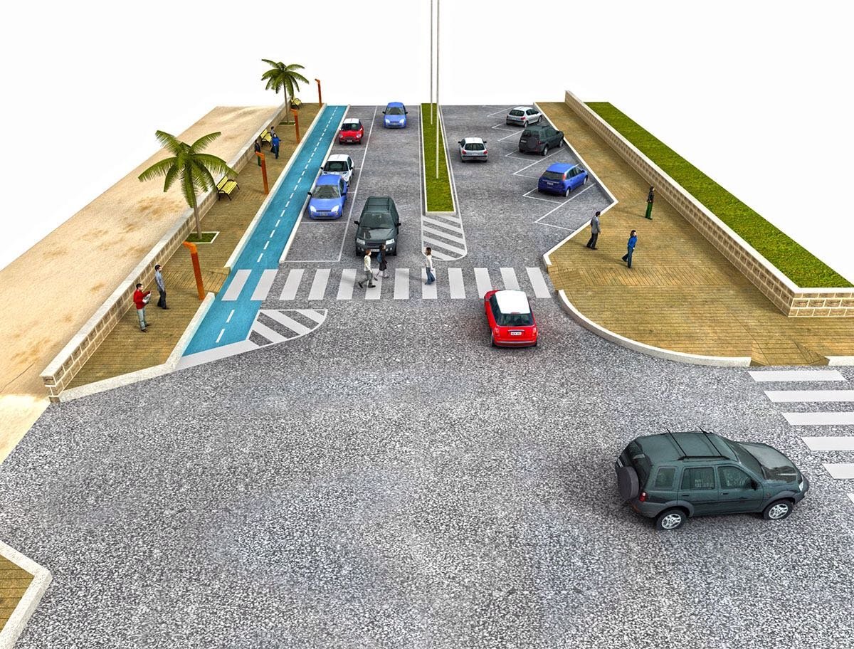 Rendering lungomare di Campo di Mare