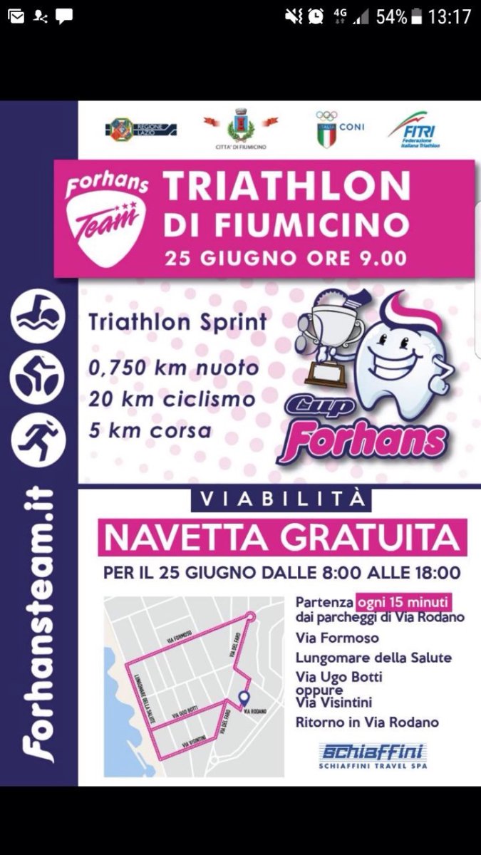 Fiumicino, Calicchio: “Domenica appuntamento con il Triathlon”
