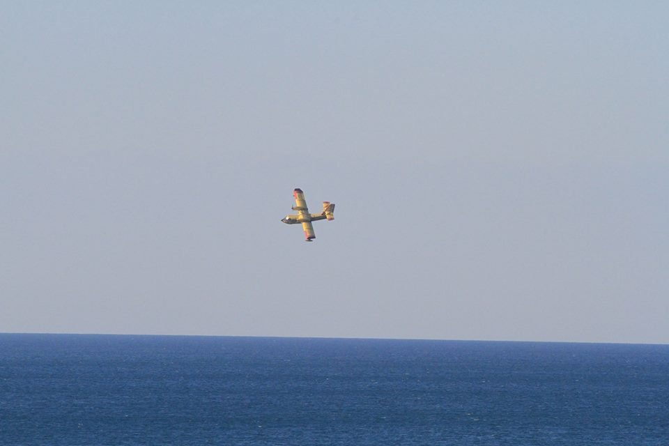 incendio ladispoli canadair