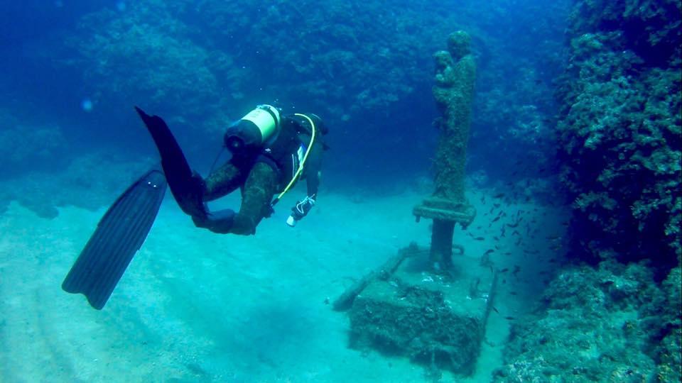 San Giuseppe statua mare La statua sommersa di San Giuseppe Patrono di Ladispoli - ph. Giuseppe Aiola