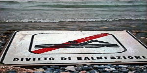 divieto di balneazione divieto di balneazione