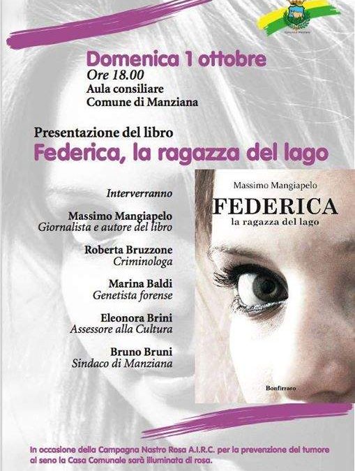 Manziana, domenica la presentazione del libro “Federica, la ragazza del lago”
