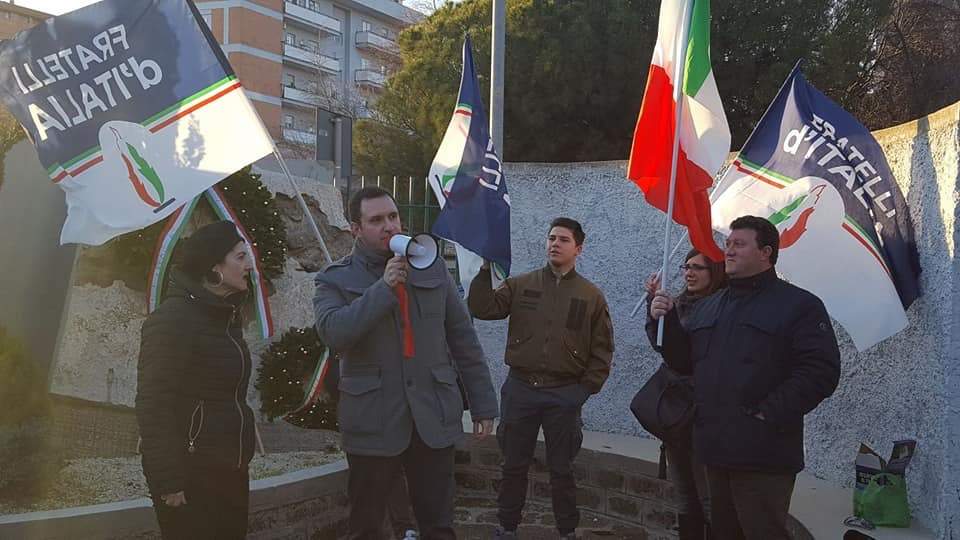 fratelli italia parco martiri foibe