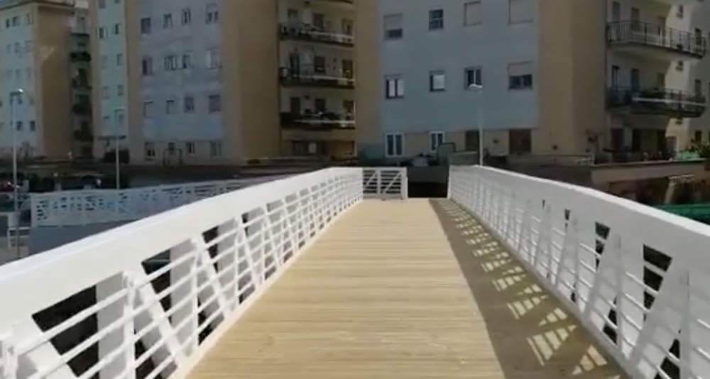 Passerella sul fosso Sanguinara