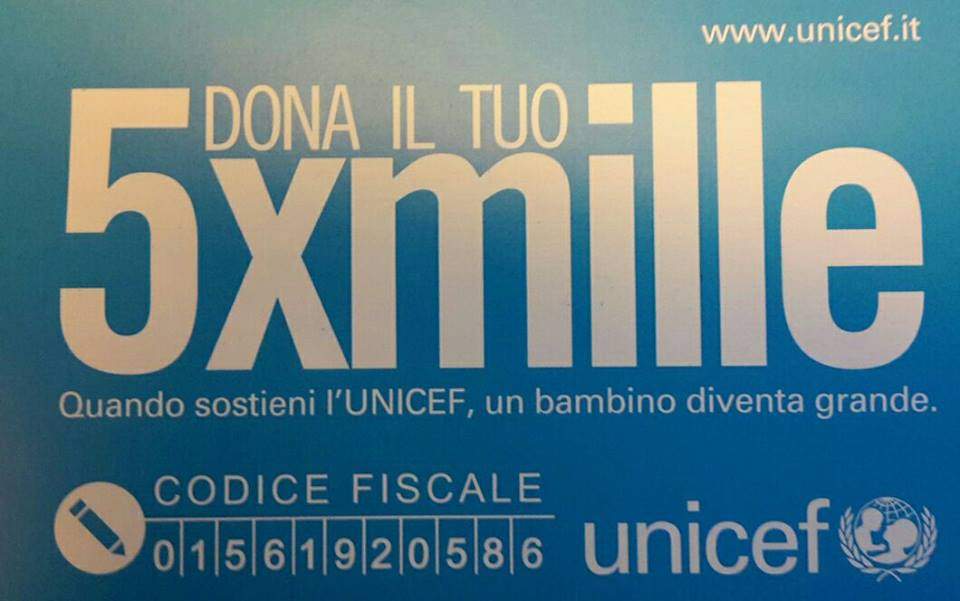 Civitavecchia, Unicef: “Quest’anno il tuo 5Xmille verrà trasformato in vaccini e interventi salvavita per milioni di bambini”