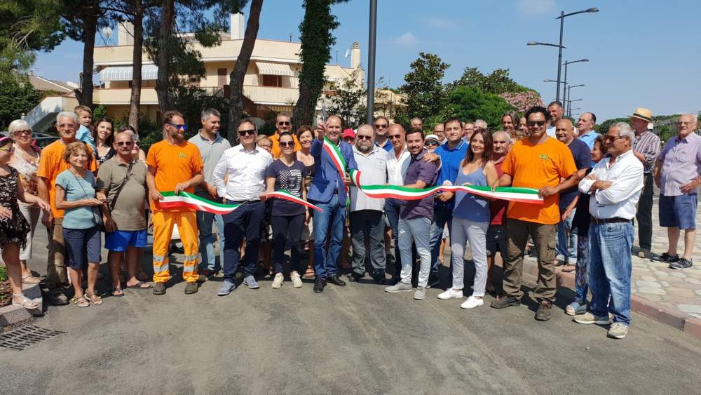 Montalto di Castro, inaugurata l’opera pubblica di via Tre Cancelli alla Marina