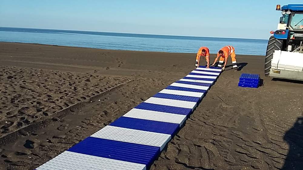 passerella disabili spiaggia