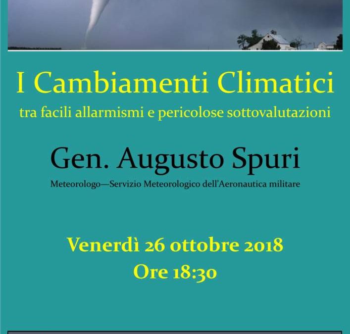 Civitavecchia, conferenza sui cambiamenti climatici del meteorologo Spuri