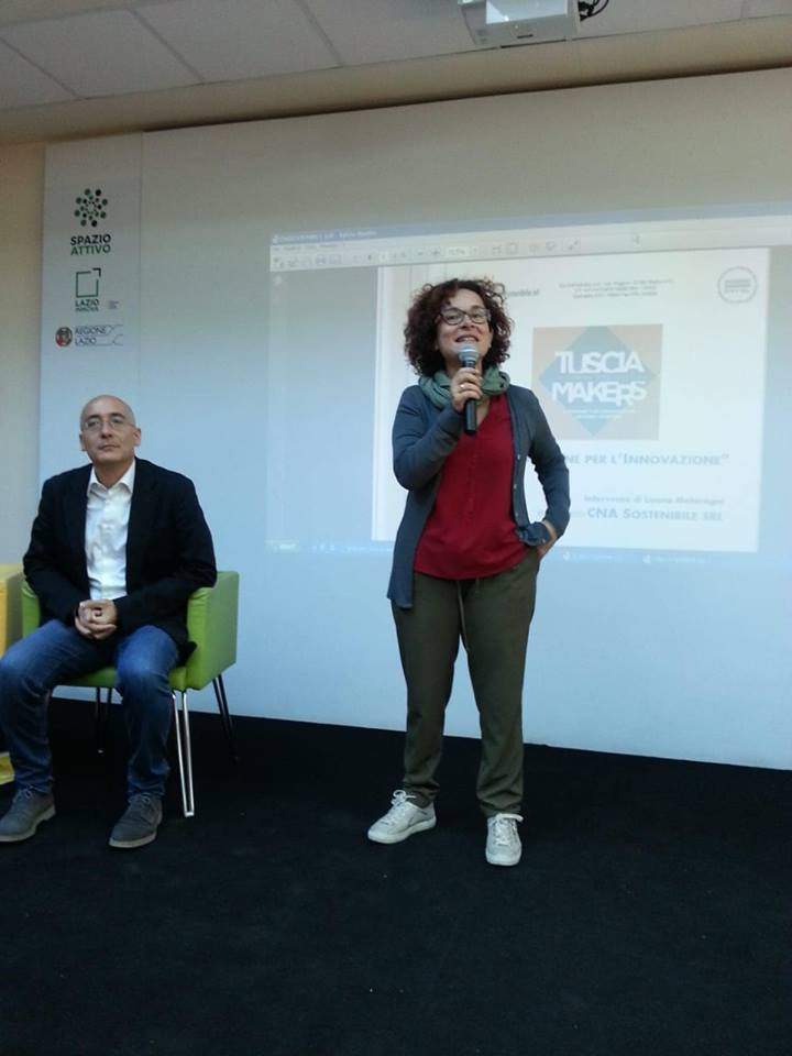 Luigia Melaragni a Tusciamakers conGiulio Curti