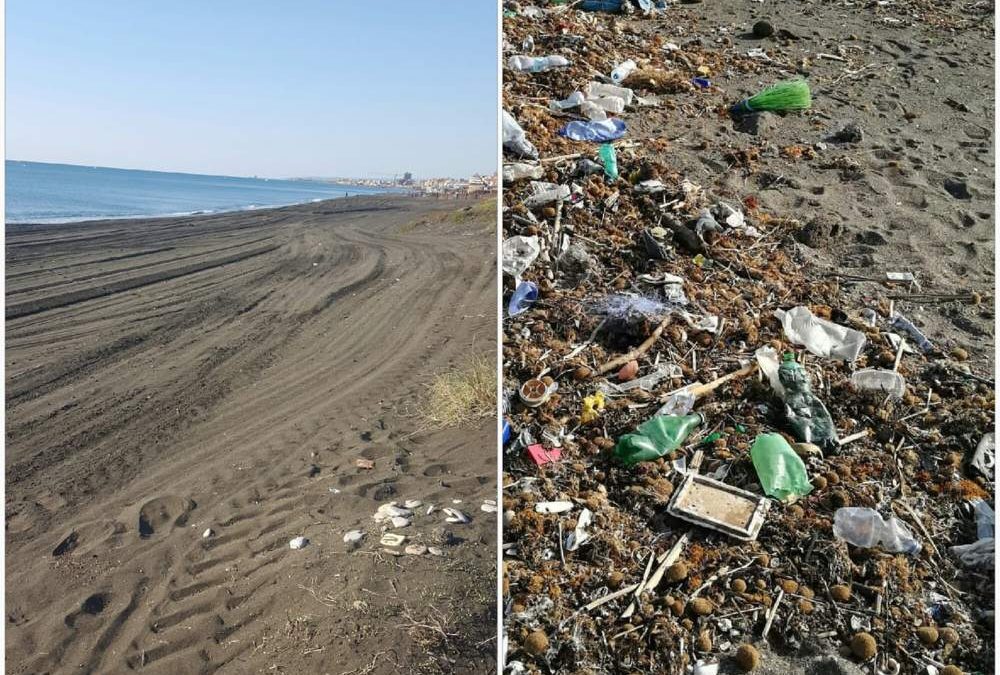 Il mare restituisce enormi quantità di plastica: al via la pulizia a Ladispoli
