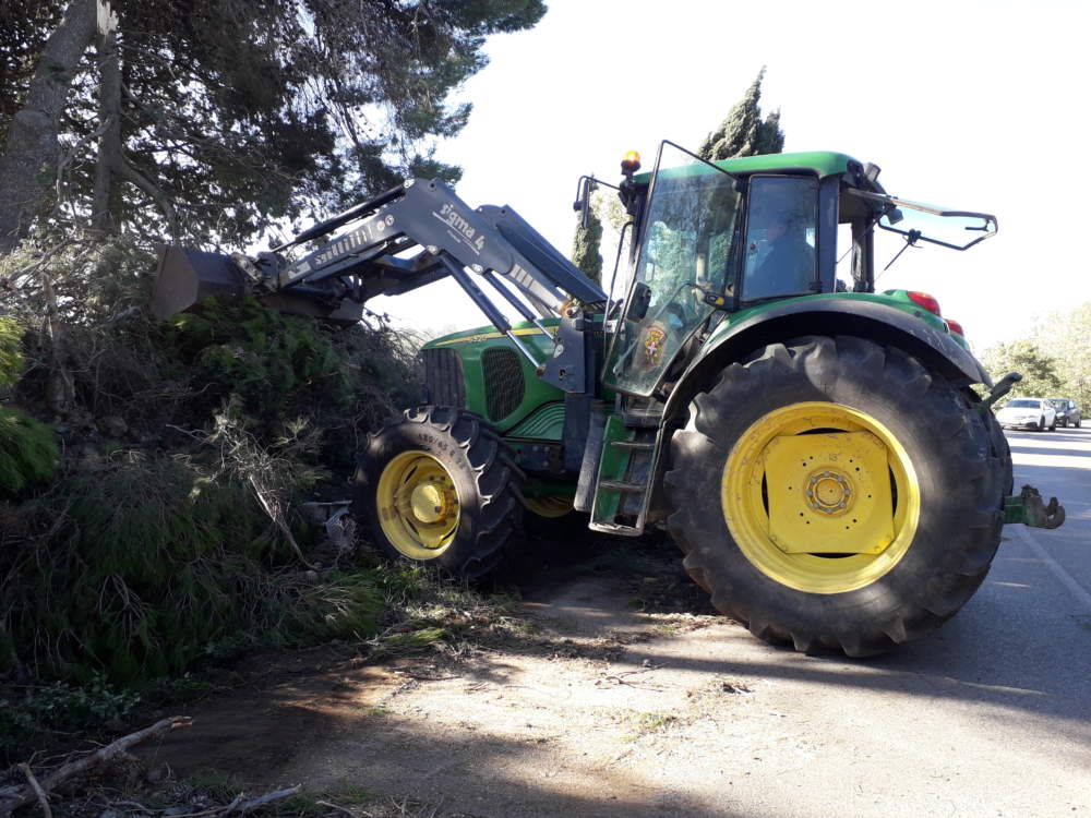 maltempo trattore tarquinia agraria
