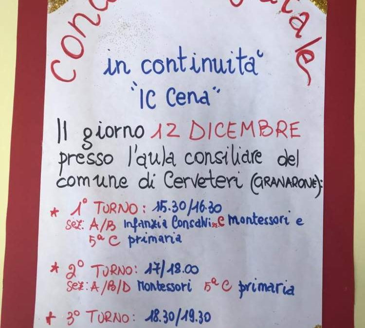 Poesie Di Natale Di Trilussa.Cerveteri Infanzia E Primaria Dell Istituto Giovanni Cena Insieme Nel Concertino Di Natale Terzo Binario News