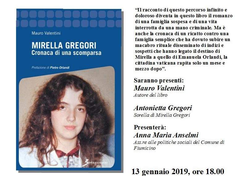 Presentazione Libro Cronaca di una scomparsa Locandina