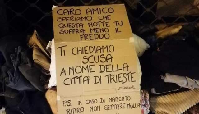 Trieste coperte clochard