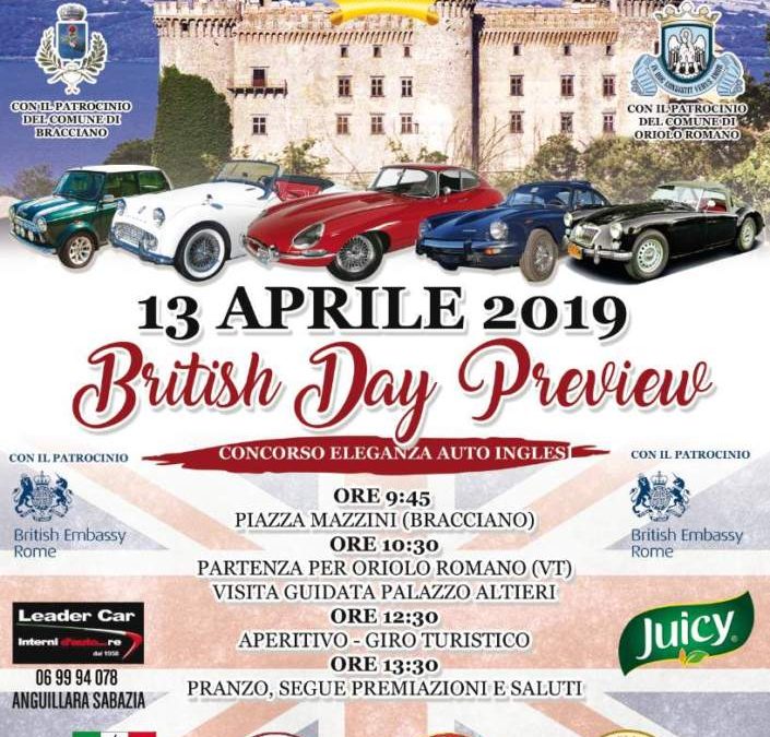 British Day Preview Bracciano 13 Aprile 2019