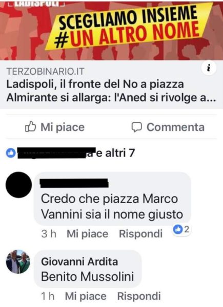 Piazza Mussolini Marco Vannini Ardita