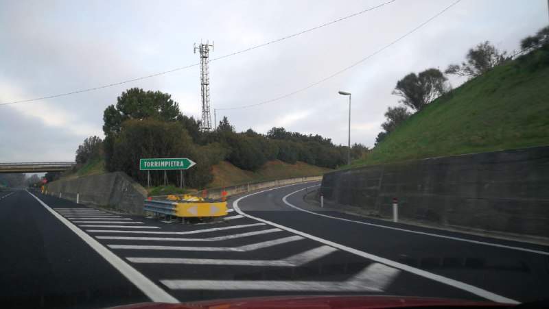 Stanotte sulla A12 chiuse le uscite di Maccarese e Torrimpietra