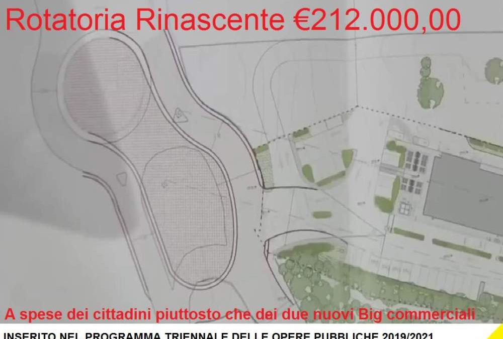 Tellaroli: “Nuova Rotatoria Rinascente a spese della cittadinanza piuttosto che dai due nuovi Big Commerciali”