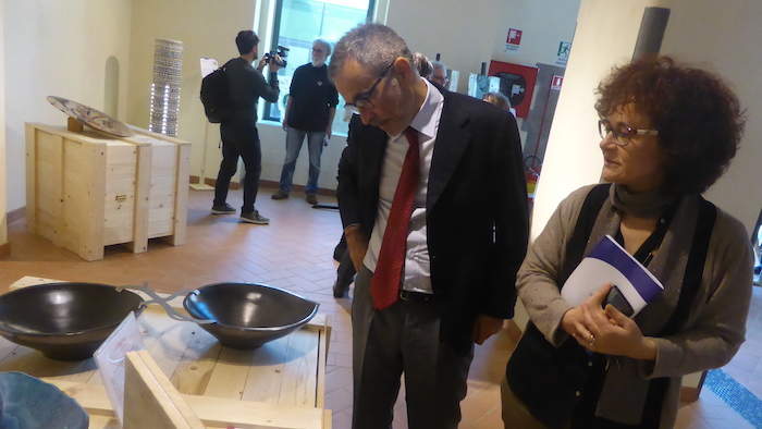 Luigia Melaragni, segretaria della CNA territoriale, con l’assessore regionale Gian Paolo Manzella – Copia