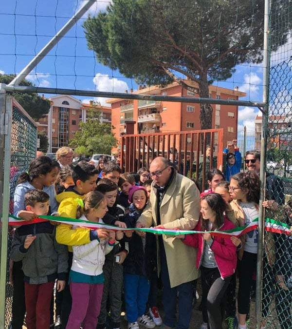 Bracciano, torna utilizzabile il campetto polifuzionale